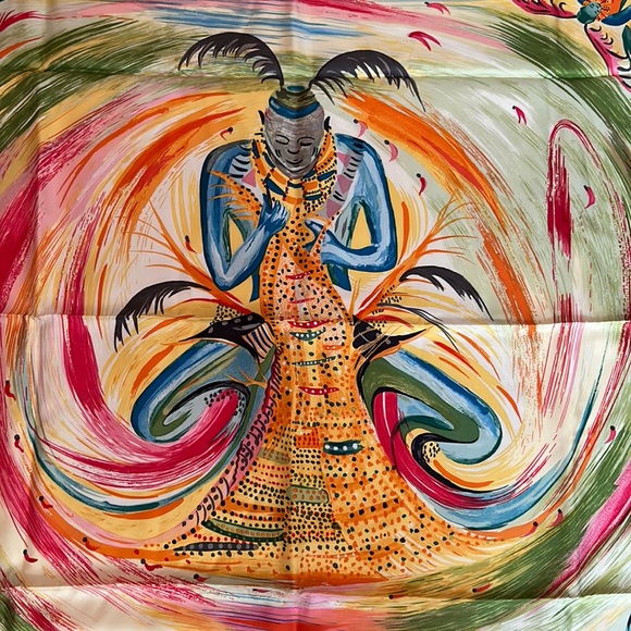 Hermes Authentic Silk Carré Scarf 90cm or 35” square With Box - Picture 5 of 12